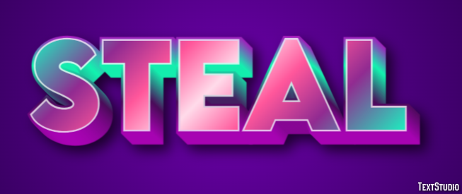Steal Text Effect