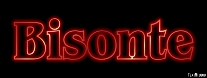 Bisonte Efecto de texto