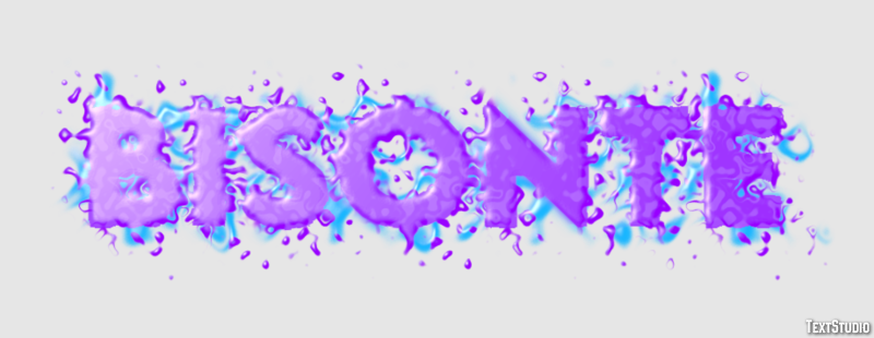 Bisonte Efecto de texto