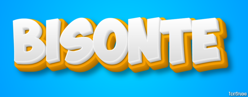 Bisonte Efecto de texto