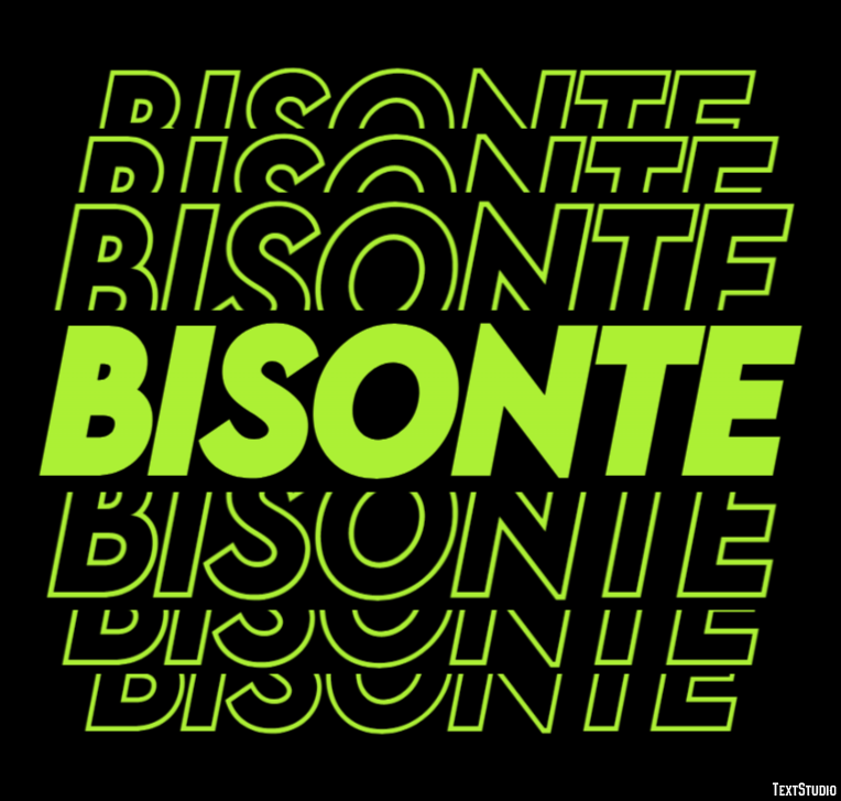 Bisonte Efecto de texto