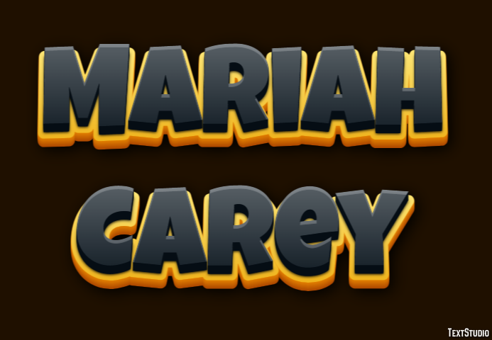 Mariah Carey Efeito de texto