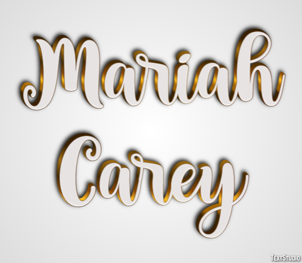 Mariah Carey Text Effect