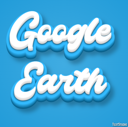 Google Earth Tekst Effect