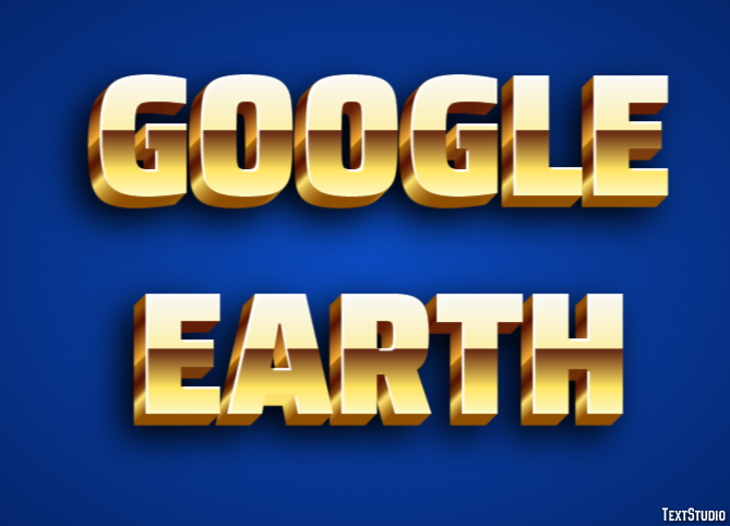 Google Earth Tekst Effect