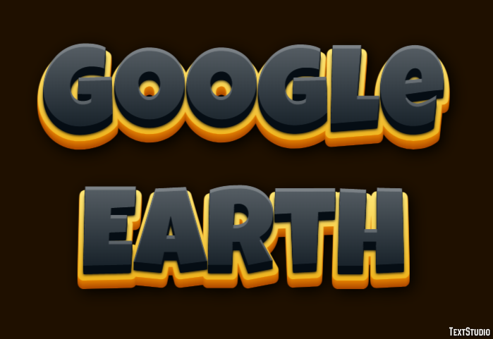 Google Earth Tekst Effect