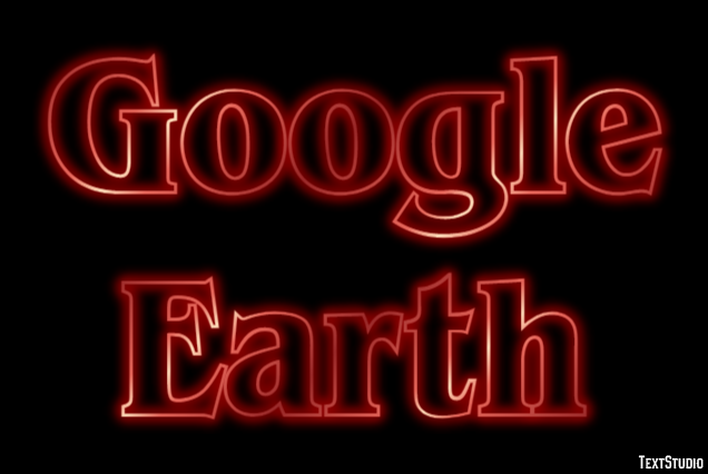Google Earth Tekst Effect