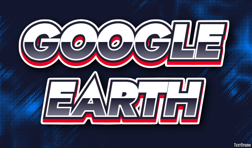 Google Earth Tekst Effect