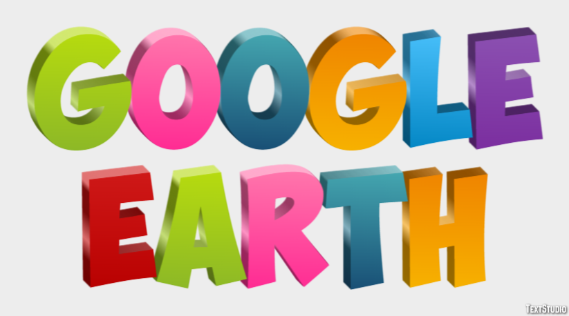 Google Earth Tekst Effect