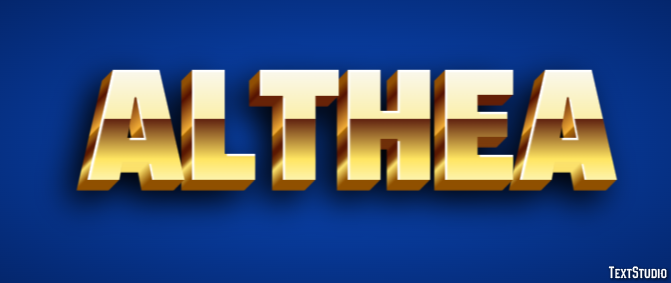 Althea Text Effect