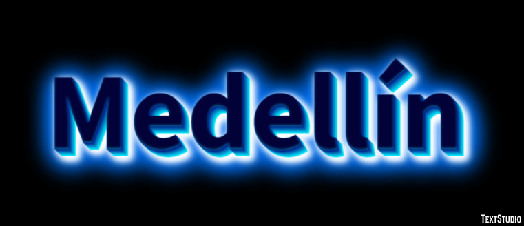 Medellín Texteffekt