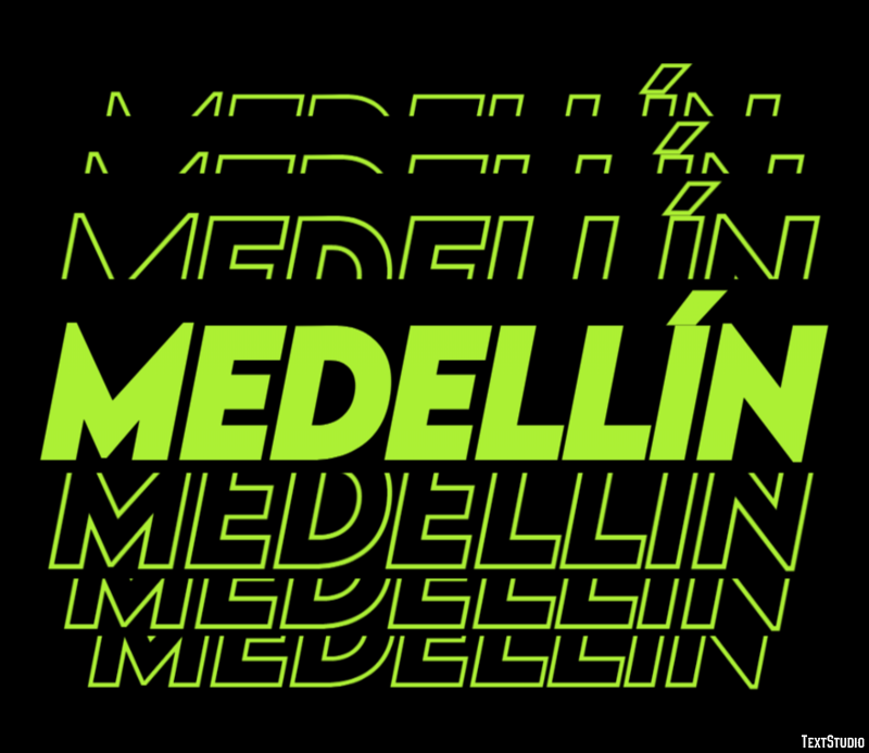 Medellín Efekt tekstowy