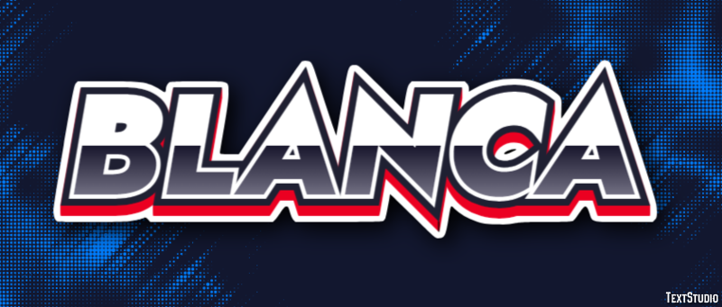 Blanca Text effect