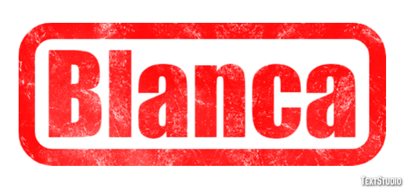 Blanca Text effect