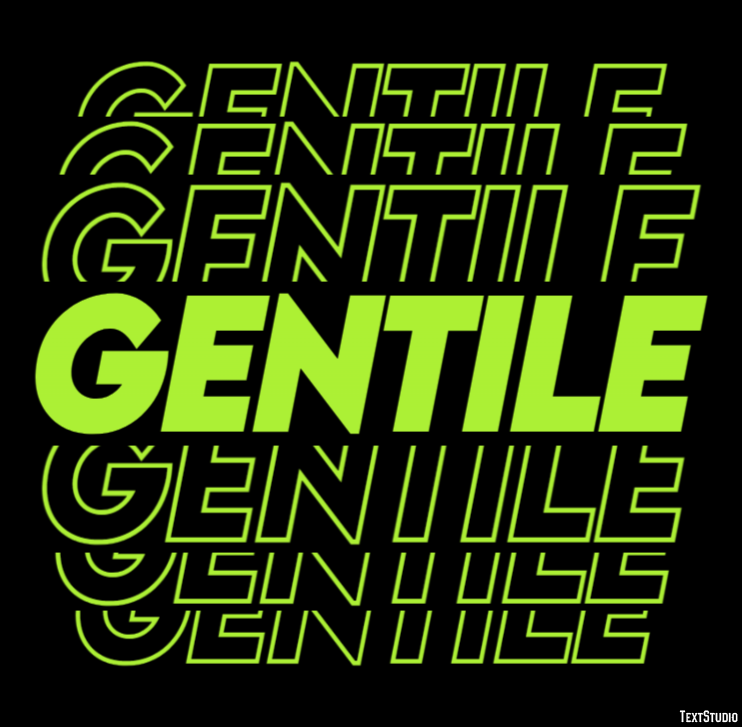 Gentile Effetto testo