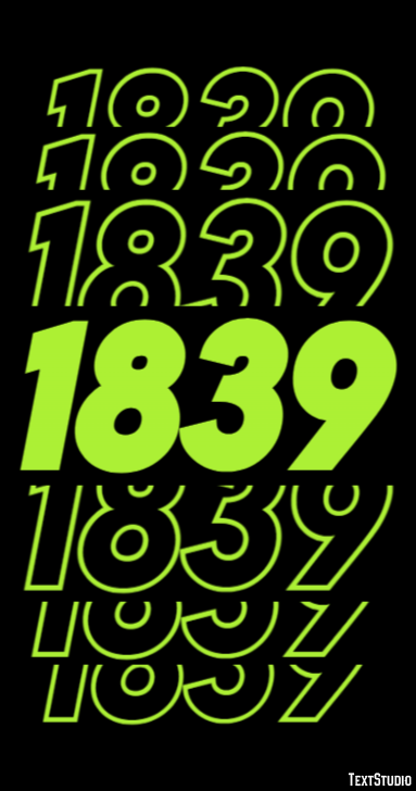 1839 Efeito de texto