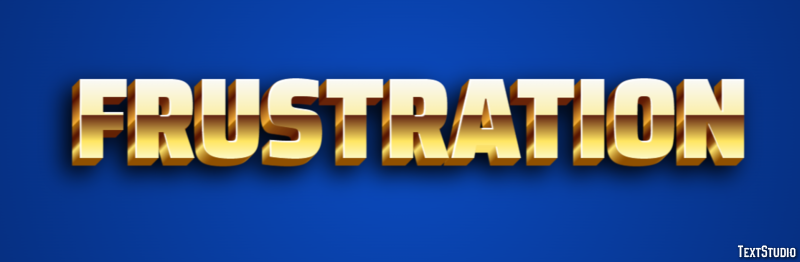 Frustration Text Effect