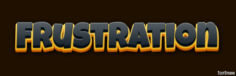 Frustration Text Effect