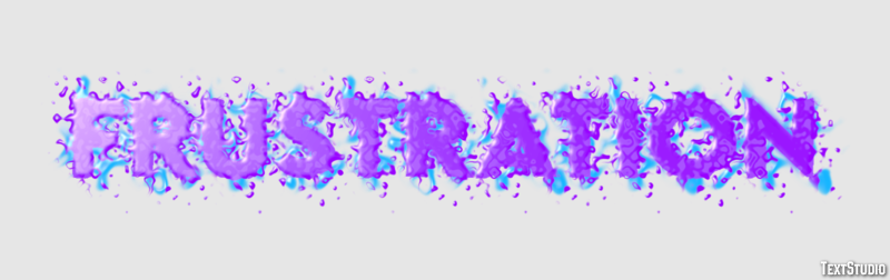 Frustration Efecto de Texto