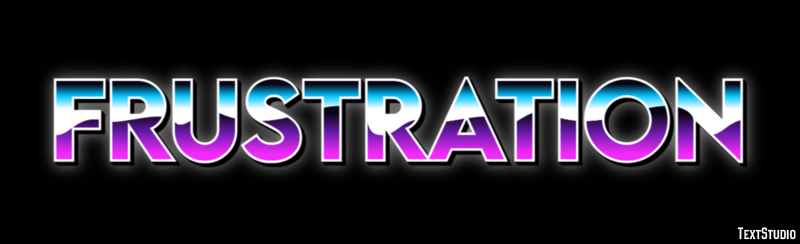 Frustration Efecto de Texto