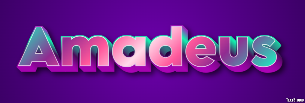 Amadeus Text effect