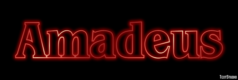 Amadeus Text Effect