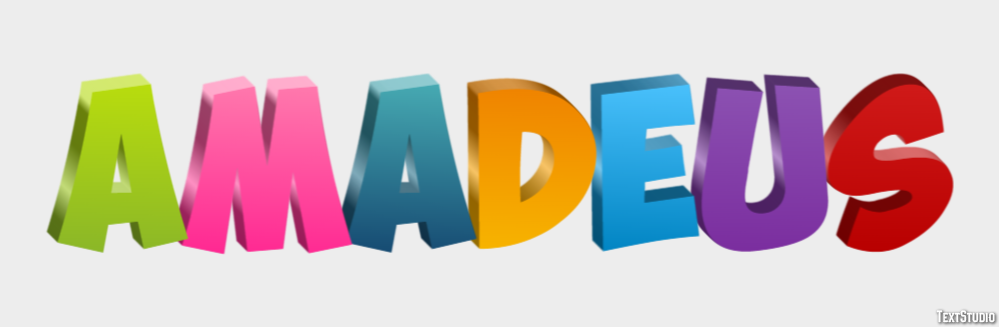 Amadeus Text Effect