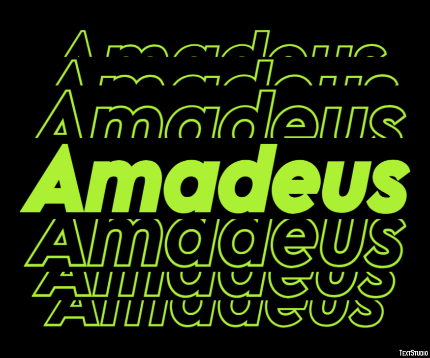 Amadeus Text effect