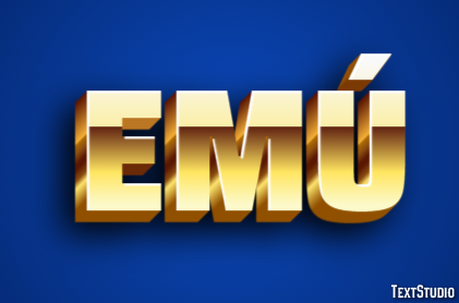 Emú Text effect