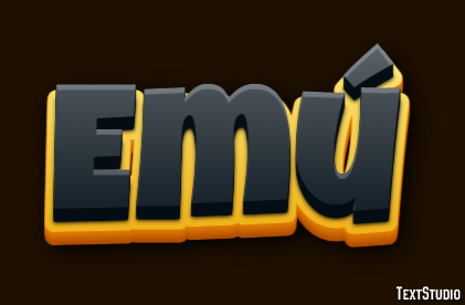 Emú Text effect