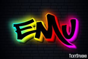 Emú Text effect