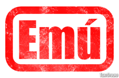 Emú Text effect