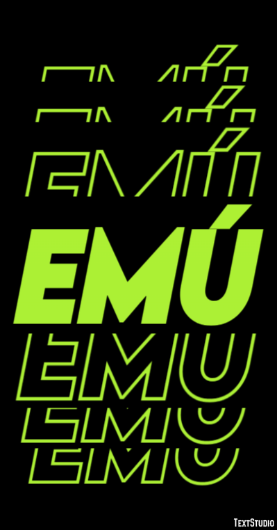 Emú Text effect