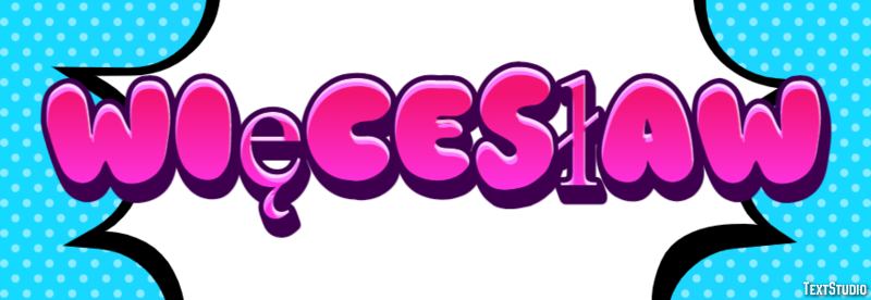 Więcesław Text Effect