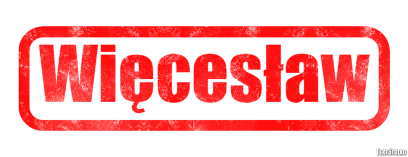 Więcesław Text Effect