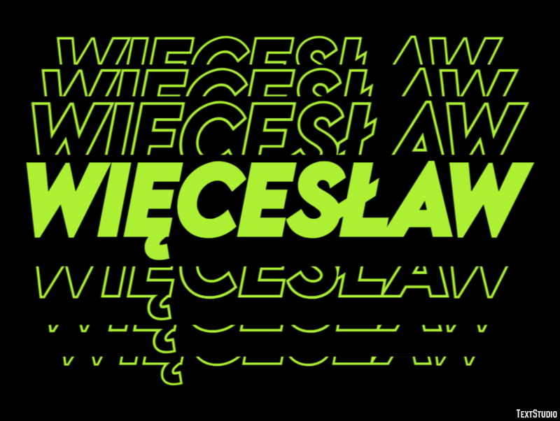 Więcesław Efekt tekstowy
