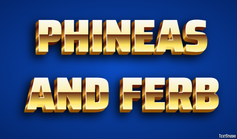 Phineas and Ferb Effetto testo