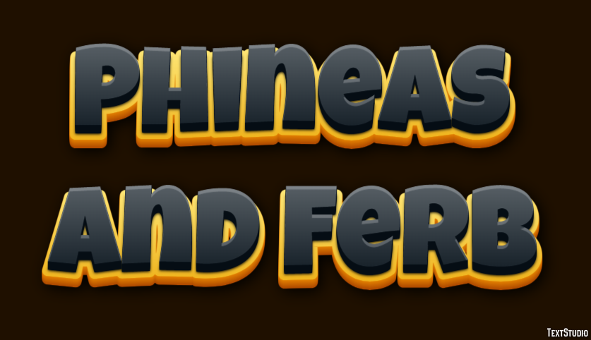 Phineas and Ferb Effetto testo