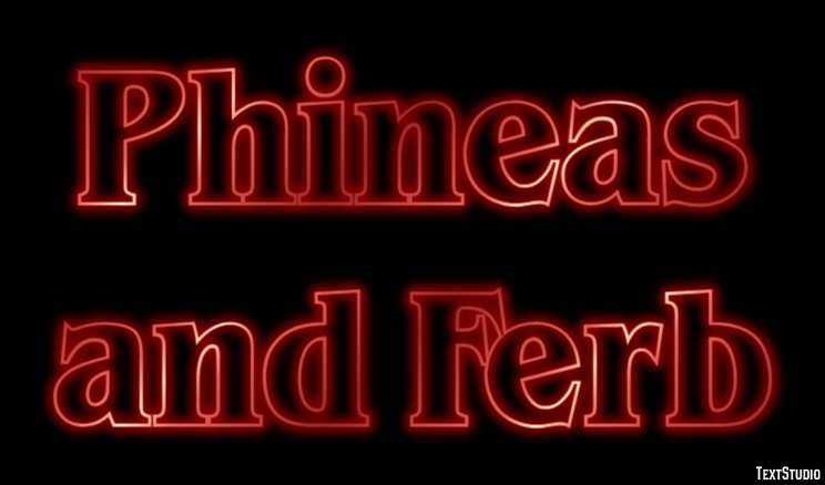 Phineas and Ferb Text Effect