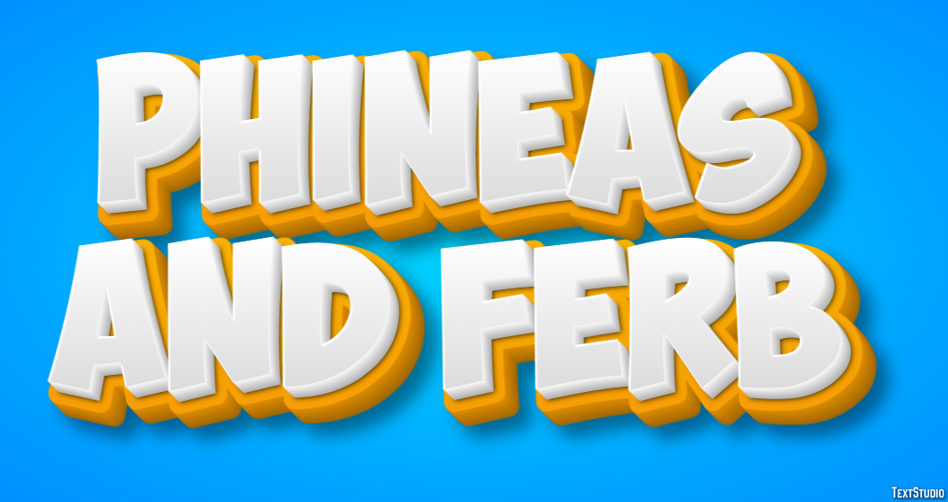 Phineas and Ferb Efeito de texto