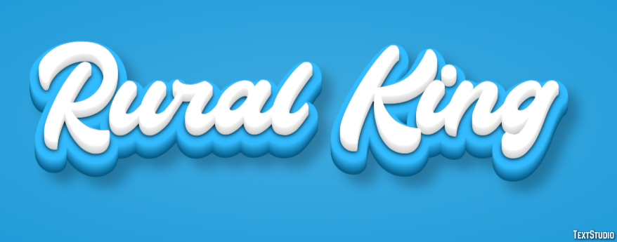 Rural King Efeito de texto