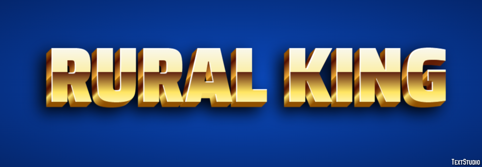 Rural King Efeito de texto