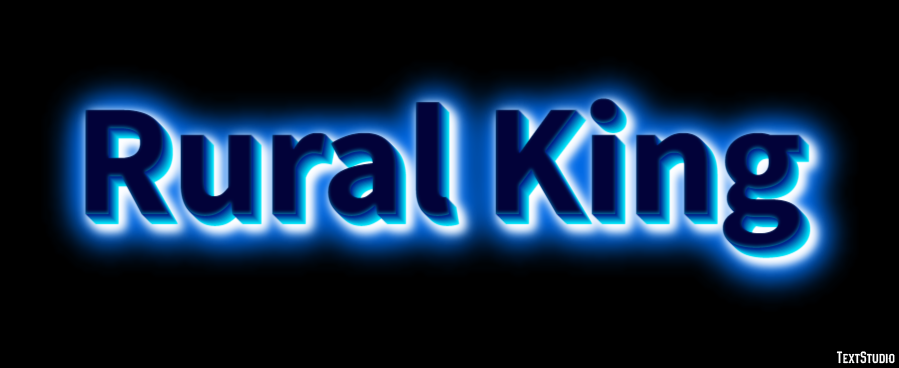 Rural King Efeito de texto