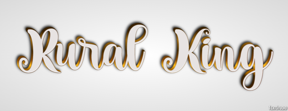 Rural King Efeito de texto