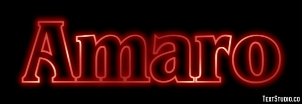 Amaro Tekst Effect