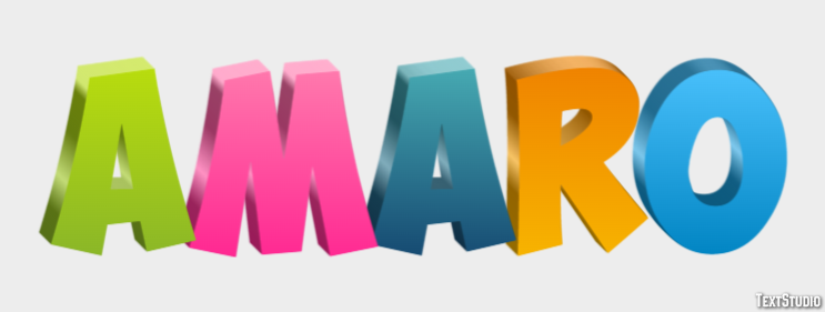 Amaro Tekst Effect