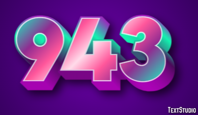 943 Efecto de Texto