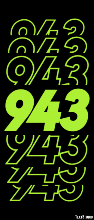 943 Tekst Effect
