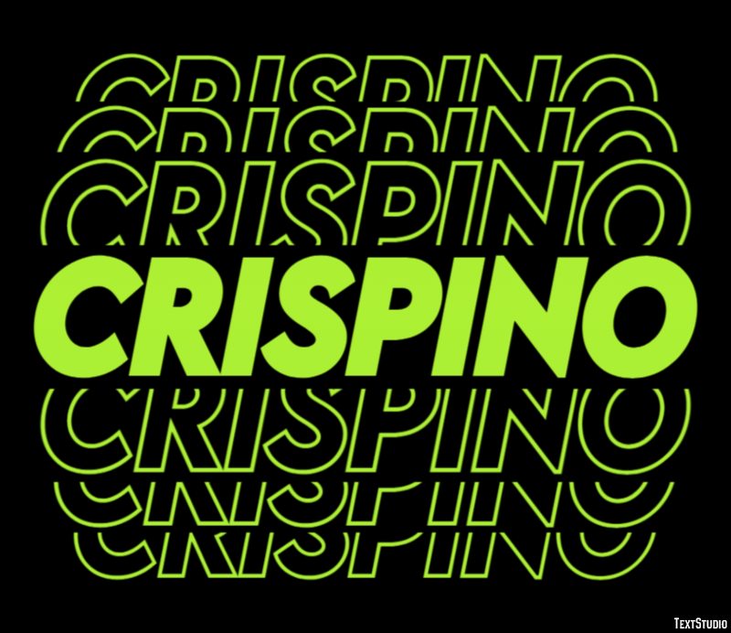 Crispino Effetto testo