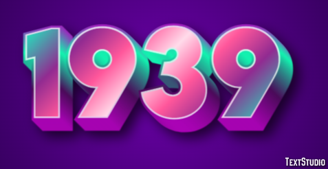 1939 Text Effect